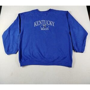 Vintage NCC Gold Apparel Kentucky Wildcats Sweatshirt Mens XL Blue Basketball